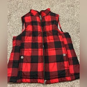Flannel Puffer Vest